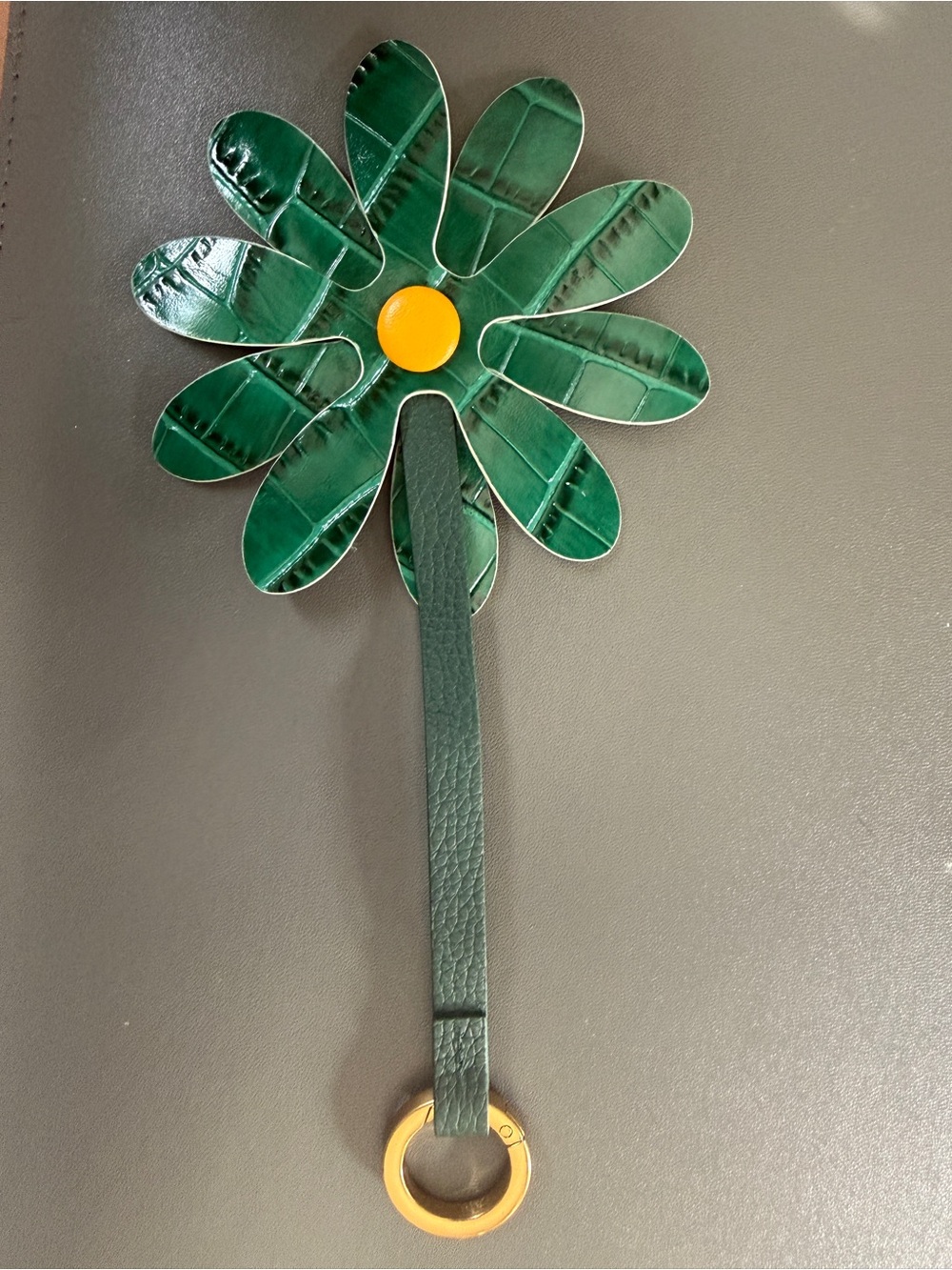 Songmont Leather Daisy Bag Charm - Picture 2 of 6